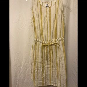Old navy yellow striped dress